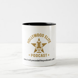 Hollywood Elite Podcast Gold Tasse