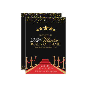 Hollywood Fame Red Carpet Einladung