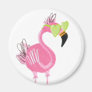 Hollywood Flamingo Magnet