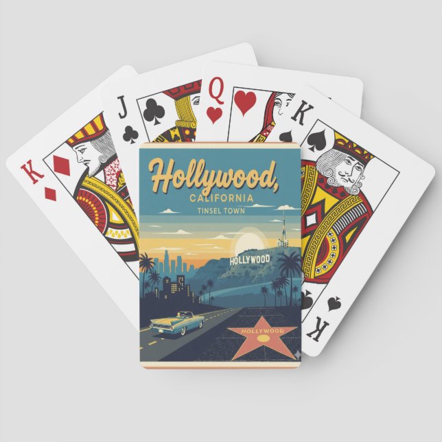 Hollywood Flittertown Spielkarten (Rückseite)