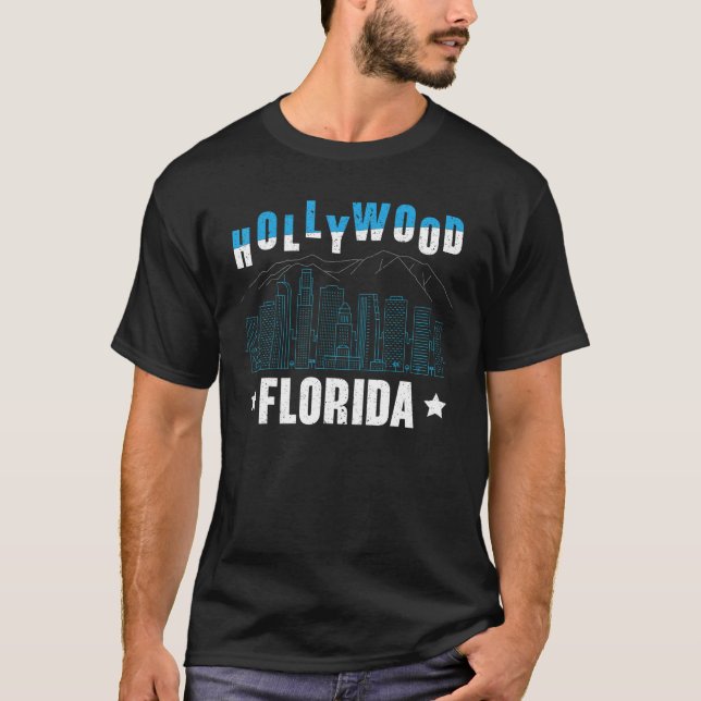 Hollywood Florida American USA Vacation Travel Tou T-Shirt (Vorderseite)