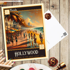 Hollywood, Florida | Vintage Postkarte
