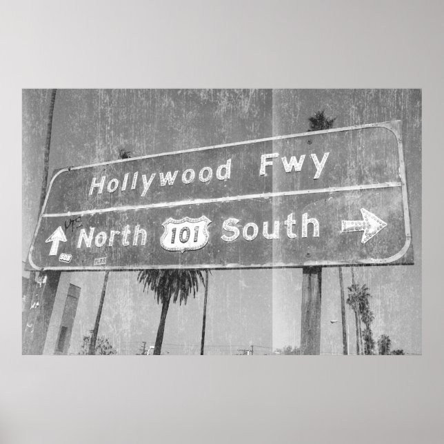 Hollywood Freeway Sign Poster (Vorne)