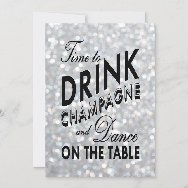 Hollywood Glam Coupels Einladung zur Dusche (Vorderseite)