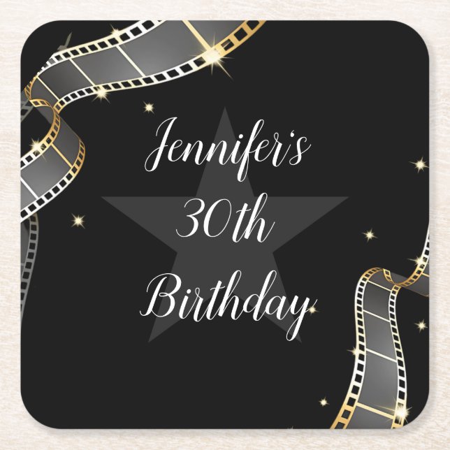 Hollywood Glam Untersetzer (Vorderseite)