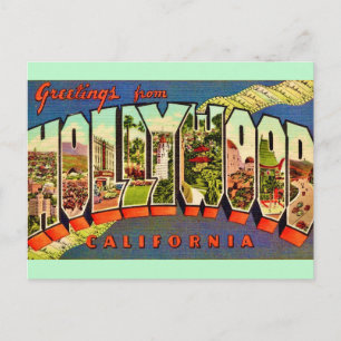 Hollywood Greeting Postcard Postkarte
