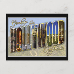 Hollywood Greetings Vintag Postcard Postkarte