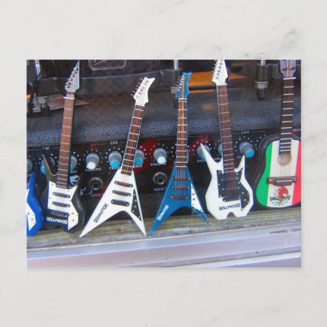 Hollywood Guitars Postkarte (Vorderseite)