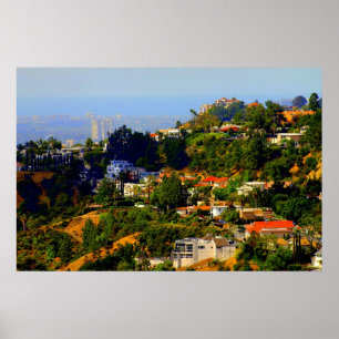 Hollywood Hills, California Print Poster