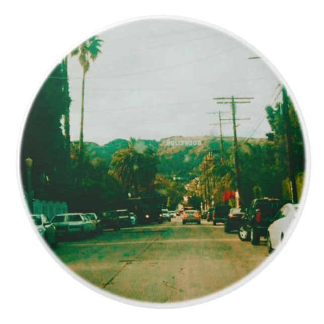 Hollywood Hills Keramikknauf (Vorderseite)