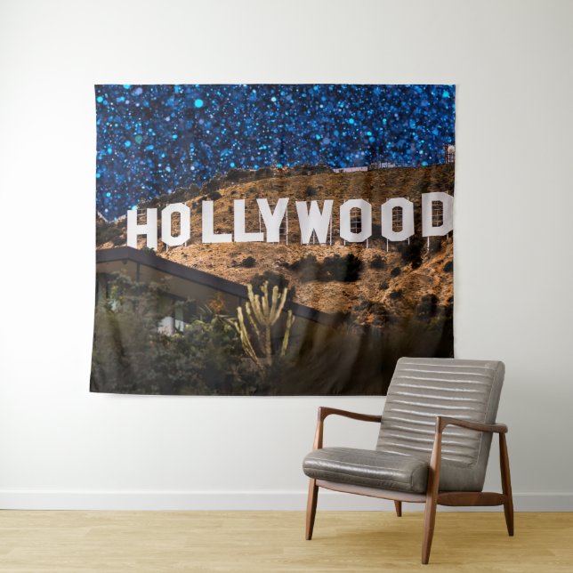 HollyWood Hills Wandteppich (Beispiel (Horizontal))