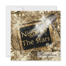 Hollywood Hochzeitsempfang Gold Schwarz