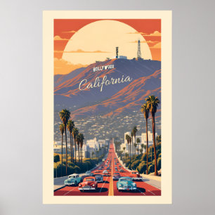 Hollywood Kalifornien Poster