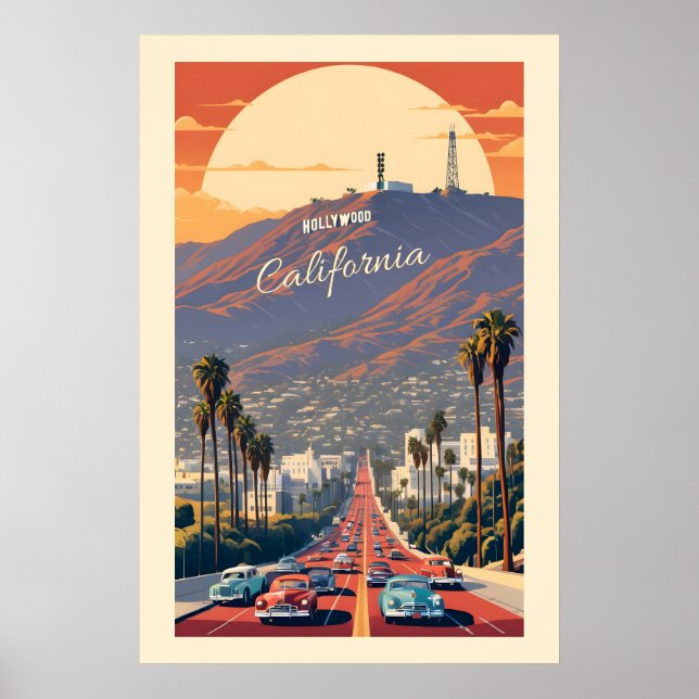 Hollywood Kalifornien Poster (Vorne)