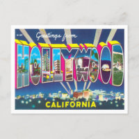 Hollywood, Kalifornien, Vintage große Buchstaben P