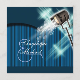 Hollywood-Kino-Hochzeitsparty Einladung