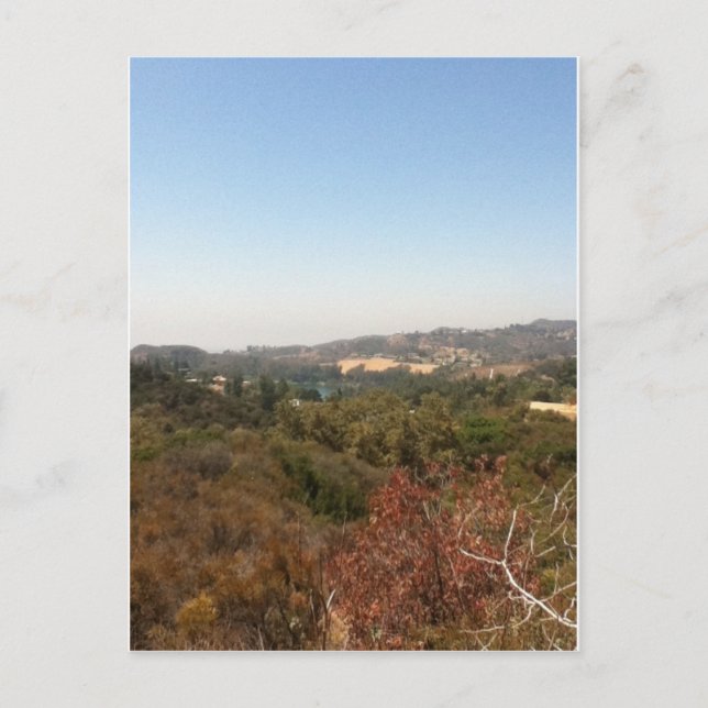 Hollywood-Landschaft Postkarte (Vorderseite)