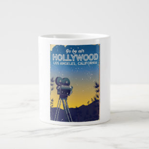 Hollywood Los Angeles California Reiseplakat Jumbo-Tasse