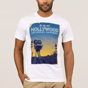 Hollywood Los Angeles California Reiseplakat T-Shirt