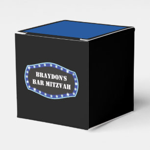 Hollywood Marquee Sign Blue Favor Geschenkboxen Geschenkschachtel