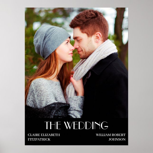 Hollywood Movie Poster Wedding Welcome Sign (Vorne)