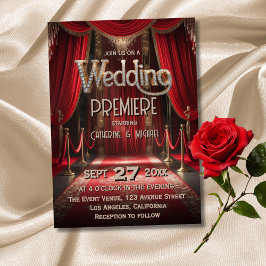 Hollywood Movie Red Carpet Premiere Wedding Einladung