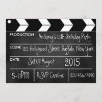 Hollywood Movie Theme Party Chalkboard