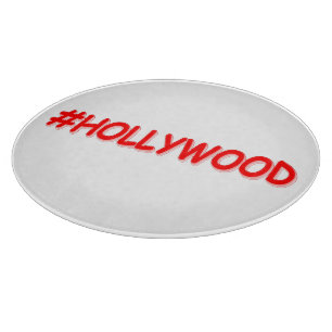 "#HOLLYWOOD" Niedliches Design. Jetzt kaufen Schneidebrett