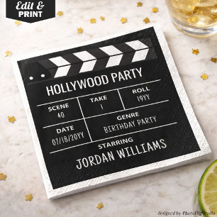Hollywood-Partyservietten, Benutzerdefinierter Fil Serviette