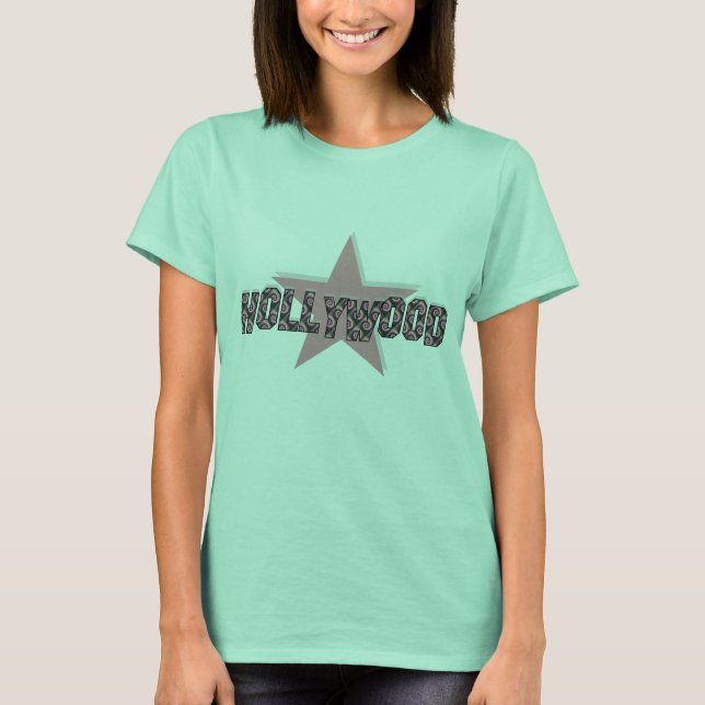Hollywood Pink Wirbel T-Shirt (Vorderseite)