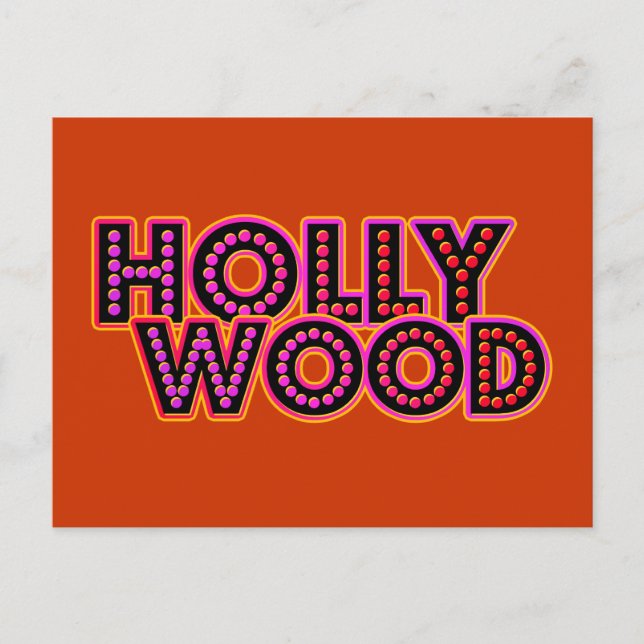 Hollywood Postkarte (Vorderseite)
