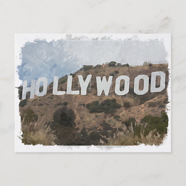 Hollywood Postkarte (Vorderseite)