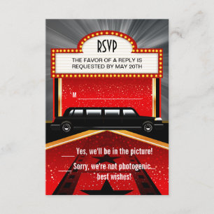 Hollywood Red Carpet UAWG RSVP Karte