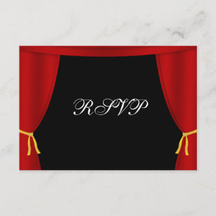 Hollywood Red Curtain UAWG RSVP Karte