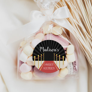 Hollywood Red Teppich Personalisiert Runder Aufkleber