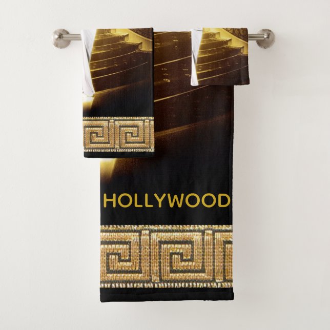 Hollywood Regency Stummfilmdiva Badhandtuch Set (Insitu)