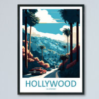 Hollywood-Reise-Druck-Wandkunst Hollywood-Wand-Hän