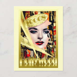 Hollywood Retro Vintag Style Postkarte
