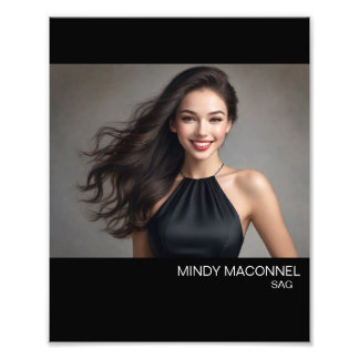 Hollywood Schauspielerin Landscape Headshot Fotodruck