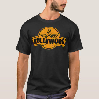 Hollywood Sign Yellow Star dragons  T-Shirt