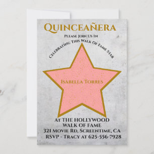 Hollywood-Star-Einladung Einladung