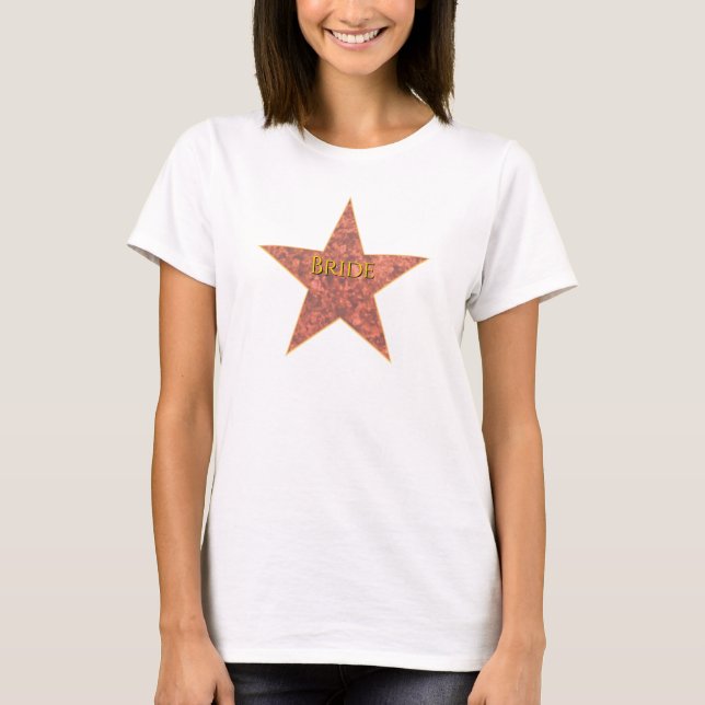 Hollywood Star Personalisiert T-Shirt (Vorderseite)