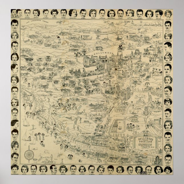 Hollywood Starland 1937 Poster (Vorne)