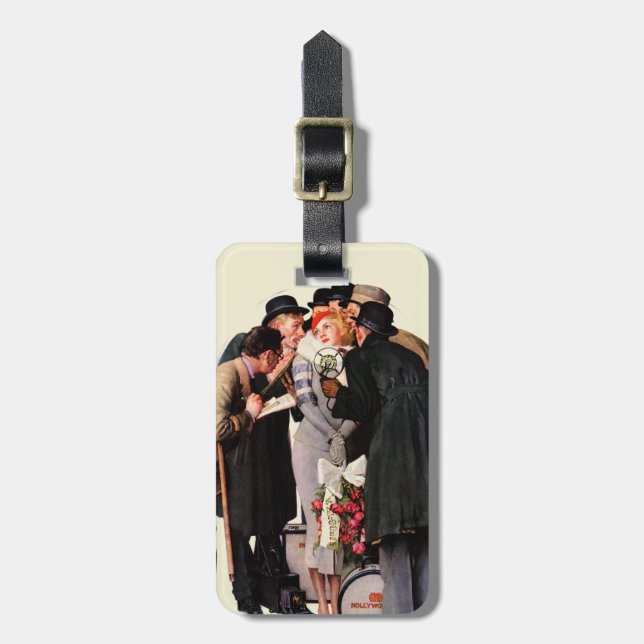 Hollywood-Starlet Gepäckanhänger (Vorderseite vertikal)