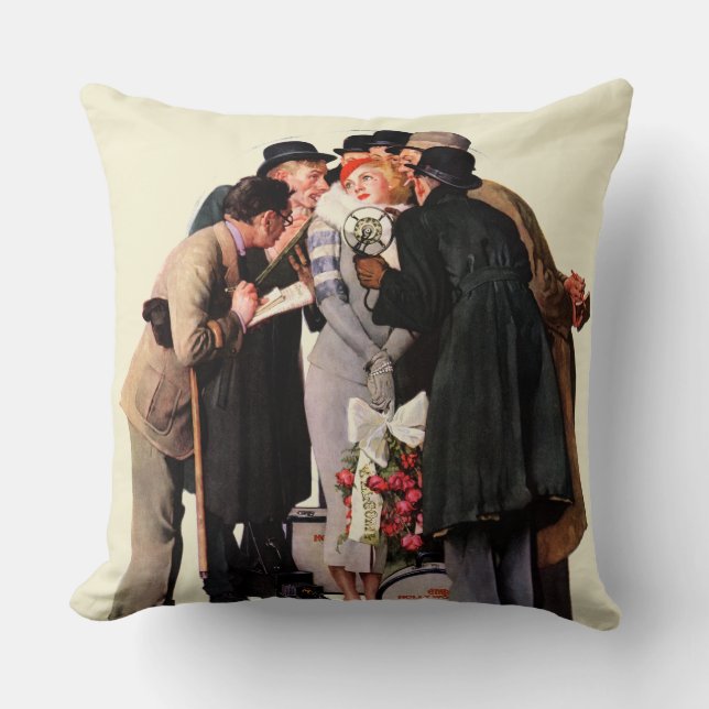 Hollywood-Starlet Kissen (Vorderseite)