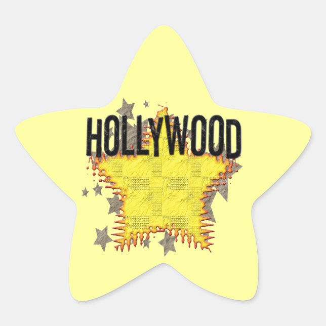 Hollywood Sticker! Stern-Aufkleber (Vorderseite)