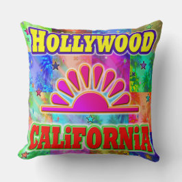 Hollywood Sun & Palms Pillow Kissen