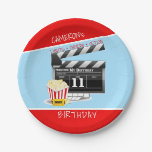 Hollywood Thema 11. Geburtstag Pappteller