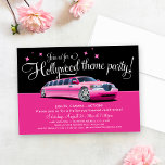 Hollywood-Thema-Party Einladungen<br><div class="desc">Set der Ton für eine fabelhafte Nacht mit diesen bezaubernden und Spaß Hollywood themed Party Einladungen,  die eine rosa Ausdehnungslimousine kennzeichnen.  Pink,  Schwarzweiss-Farben.</div>