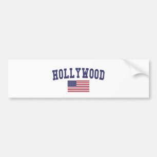 Hollywood US-Flagge Autoaufkleber